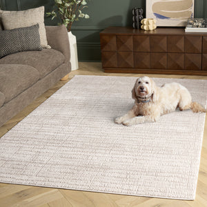 Safavieh Alba Power-Loomed Ivory Beige Area Rug 5'3"X7'6" — Low-Profile Modern Design, Durable Jute Backing ALB122A-5