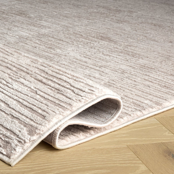 Safavieh Alba Ivory-Beige Minimalist Area Rug 5'3"X7'6" — Low-Profile, Power-Loomed Turkey, Durable Soft Backing ALB124A-5