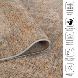 Amer Rugs Albany Vintage Power-loom Area Rug – Timeless Design, Durable Craftsmanship For Any Space Blue Polyester Alb27999