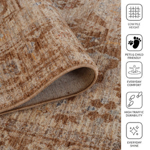 Amer Rugs Albany Vintage Power-loom Area Rug – Timeless Design, Durable Craftsmanship For Any Space Sand Polyester Alb40203