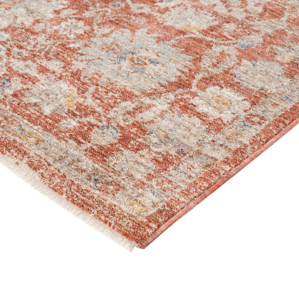 Amer Rugs Albany Vintage Power-loom Area Rug – Timeless Design, Durable Craftsmanship For Any Space Pink Polyester Alb589119