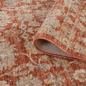 Amer Rugs Albany Vintage Power-loom Area Rug – Timeless Design, Durable Craftsmanship For Any Space Pink Polyester Alb589119