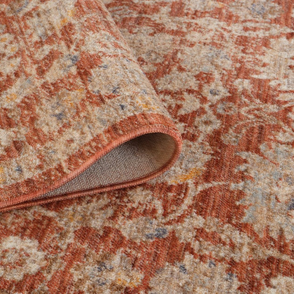 Amer Rugs Albany Vintage Power-loom Area Rug – Timeless Design, Durable Craftsmanship For Any Space Pink Polyester Alb589119