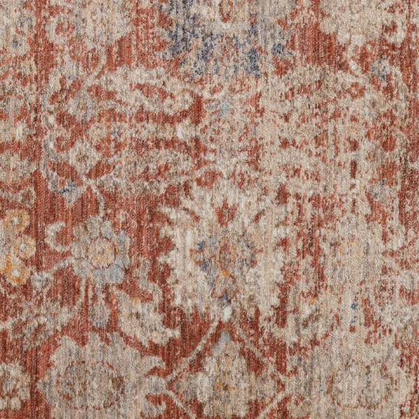 Amer Rugs Albany Vintage Power-loom Area Rug – Timeless Design, Durable Craftsmanship For Any Space Pink Polyester Alb589119