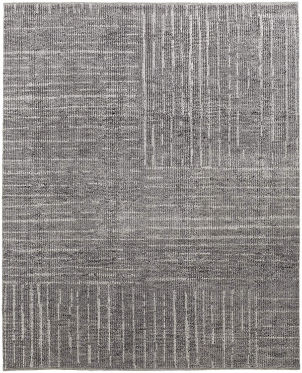 Feizy Rugs Alford Hand-Knotted Wool Area Rug Checkered Geometric Pattern for Large Living Rooms ALF6913FCHL000J55