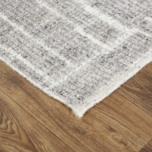 Feizy Rugs Alford Hand-Knotted Wool Area Rug Checkered Geometric Pattern for Large Living Rooms ALF6913FCHL000J55