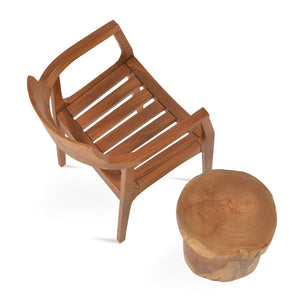 Soho Concept Alfresco Armchair: Premium Solid Teak Wood, Waterproof Cushions, Stylish Outdoor Seating Solution Natural  Soho-concept-dining-chair-14023