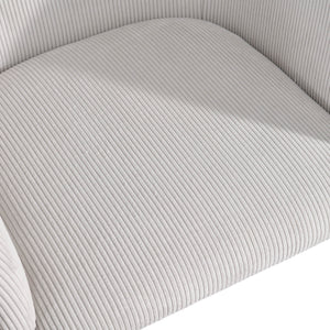 Lh Imports Allegra Dining Chair - Stylish Upholstered Comfort With Durable Metal Legs For Your Home Decor White Polyester,Foam,Iron,Plywood Alg025-cgr