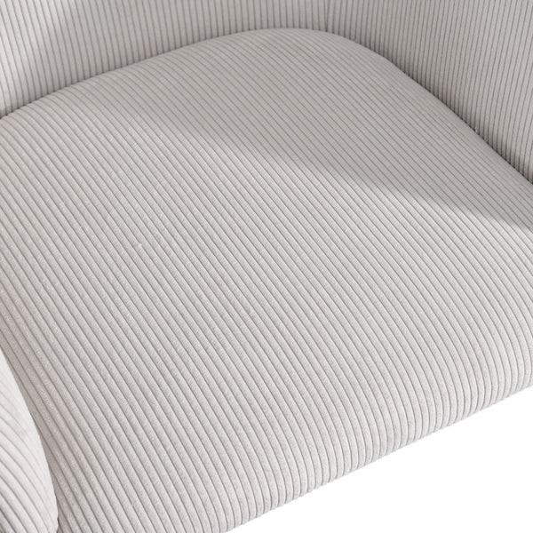 Lh Imports Allegra Dining Chair - Stylish Upholstered Comfort With Durable Metal Legs For Your Home Decor White Polyester,Foam,Iron,Plywood Alg025-cgr