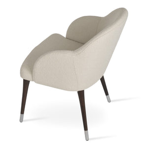 Soho Concept Product: Alice Wood Dining Chair - Premium Upholstered Fabrics, Solid Beech Base, 10-year Guarantee! White,Walnut  Soho-concept-dining-chair-00022