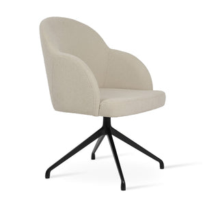 Soho Concept Product: Alice Office Dining Chair - Ergonomic Comfort With Stylish Fabric Options & 10-year Guarantee Black,White  Soho-concept-dining-chair-00029