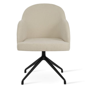 Soho Concept Product: Alice Office Dining Chair - Ergonomic Comfort With Stylish Fabric Options & 10-year Guarantee Black,White  Soho-concept-dining-chair-00029