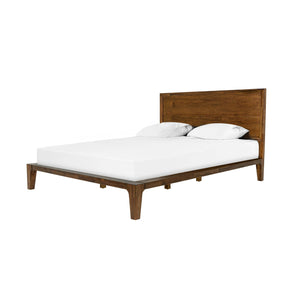 Lh Imports Allure King Bed - Stunning Acacia Wood Frame For Mid-century Style, No Boxspring Needed, Elevate Your Space Brown Solid Acacia,Mdf All001ks