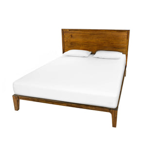 Lh Imports Allure King Bed - Stunning Acacia Wood Frame For Mid-century Style, No Boxspring Needed, Elevate Your Space Brown Solid Acacia,Mdf All001ks