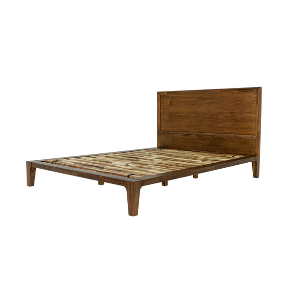 Lh Imports Allure King Bed - Stunning Acacia Wood Frame For Mid-century Style, No Boxspring Needed, Elevate Your Space Brown Solid Acacia,Mdf All001ks