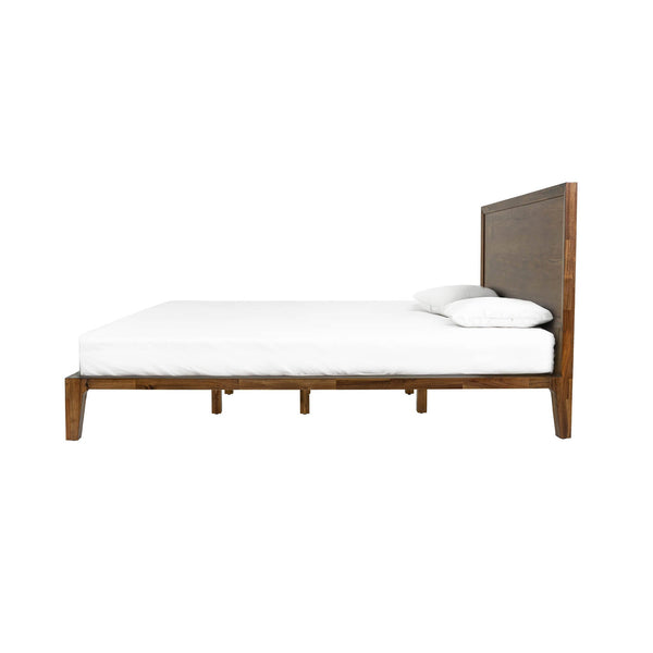 Lh Imports Allure King Bed - Stunning Acacia Wood Frame For Mid-century Style, No Boxspring Needed, Elevate Your Space Brown Solid Acacia,Mdf All001qs