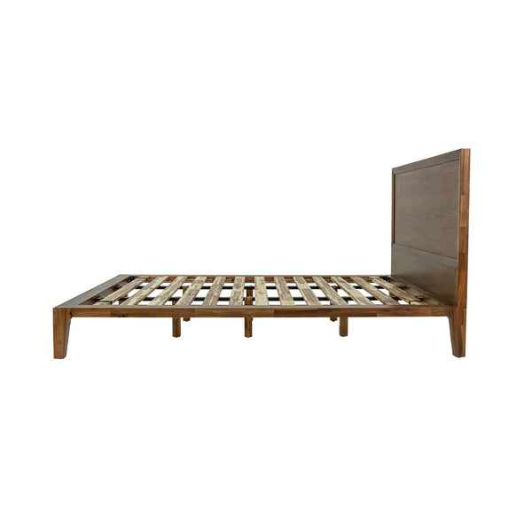 Lh Imports Allure King Bed - Stunning Acacia Wood Frame For Mid-century Style, No Boxspring Needed, Elevate Your Space Brown Solid Acacia,Mdf All001ks