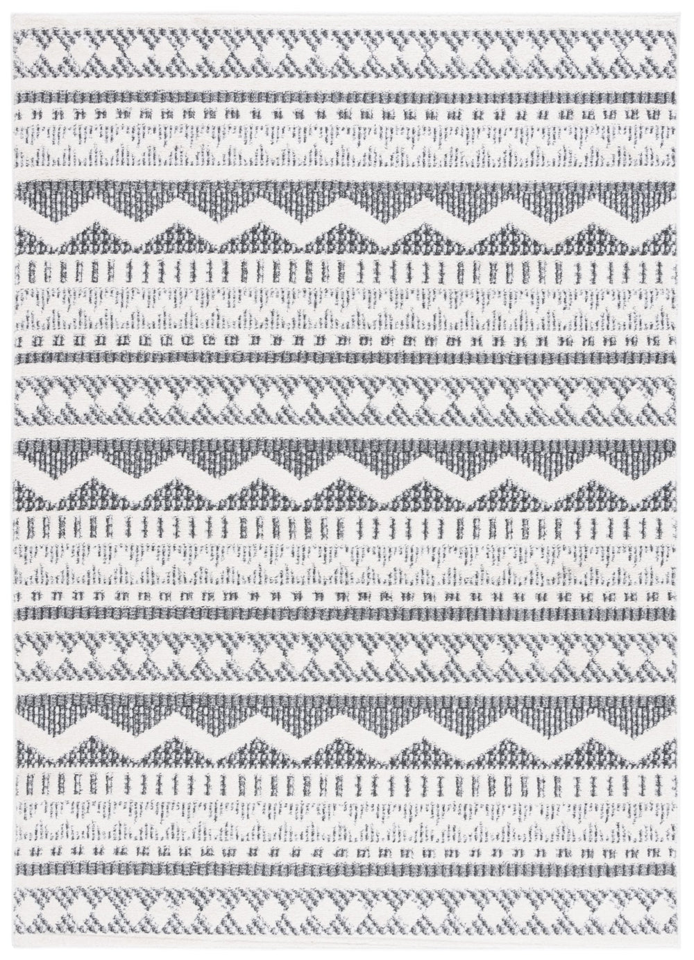 Safavieh Alamo Sophisticated Charcoal And Ivory Runner Rug - Timeless Elegance For Modern Home Décor Charcoal ,Ivory Polyester Alm716h-9