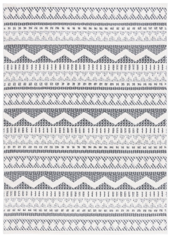 Safavieh Alamo Sophisticated Charcoal And Ivory Runner Rug - Timeless Elegance For Modern Home Décor Charcoal ,Ivory Polyester Alm716h-9