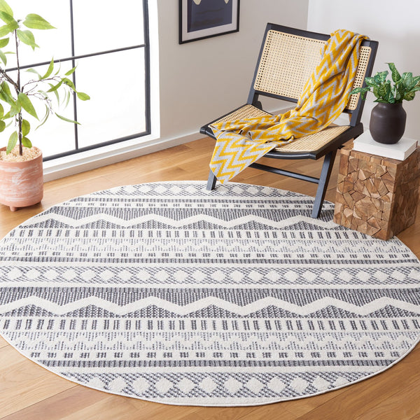Safavieh Alamo Sophisticated Charcoal And Ivory Runner Rug - Timeless Elegance For Modern Home Décor Charcoal ,Ivory Polyester Alm716h-9