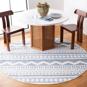 Safavieh Alamo Sophisticated Charcoal And Ivory Runner Rug - Timeless Elegance For Modern Home Décor Blue ,Ivory Polyester Alm716m-5