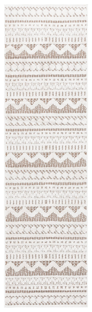 Safavieh Alamo Sophisticated Charcoal And Ivory Runner Rug - Timeless Elegance For Modern Home Décor Taupe ,Ivory Polyester Alm716t-5