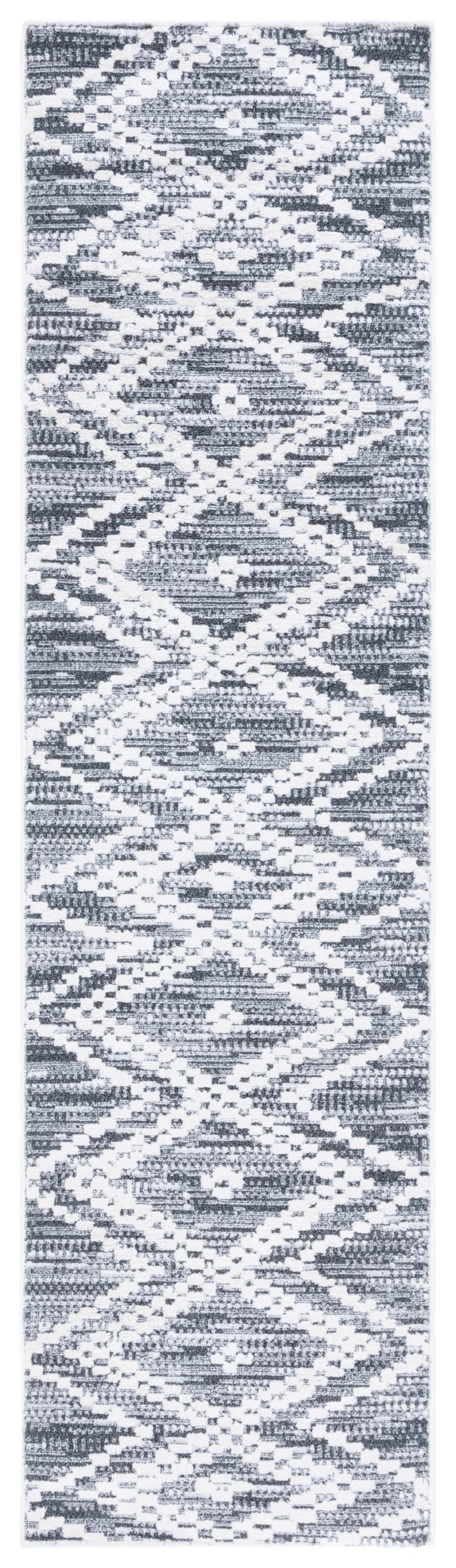 Safavieh Alamo Area Rug - Modern Charcoal And Ivory Design, Plush Polyester, Oeko-tex Certified Luxury Decor Charcoal ,Ivory Polyester Alm717h-9