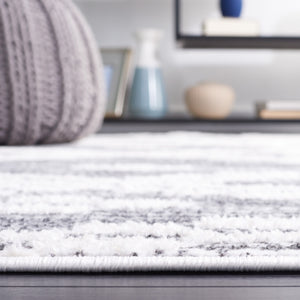 Safavieh Alamo Area Rug - Modern Charcoal And Ivory Design, Plush Polyester, Oeko-tex Certified Luxury Decor Charcoal ,Ivory Polyester Alm717h-9