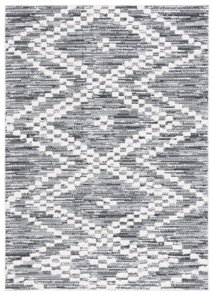 Safavieh Alamo Area Rug - Modern Charcoal And Ivory Design, Plush Polyester, Oeko-tex Certified Luxury Decor Charcoal ,Ivory Polyester Alm717h-9