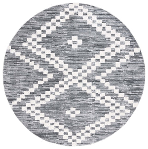Safavieh Alamo Area Rug - Modern Charcoal And Ivory Design, Plush Polyester, Oeko-tex Certified Luxury Decor Charcoal ,Ivory Polyester Alm717h-9