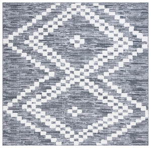 Safavieh Alamo Area Rug - Modern Charcoal And Ivory Design, Plush Polyester, Oeko-tex Certified Luxury Decor Charcoal ,Ivory Polyester Alm717h-9