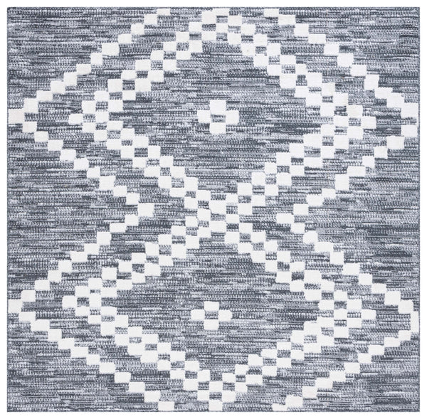 Safavieh Alamo Area Rug - Modern Charcoal And Ivory Design, Plush Polyester, Oeko-tex Certified Luxury Decor Charcoal ,Ivory Polyester Alm717h-9