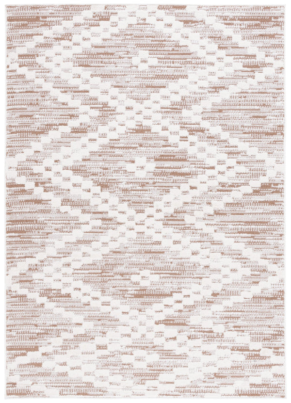 Safavieh Alamo Area Rug - Modern Charcoal And Ivory Design, Plush Polyester, Oeko-tex Certified Luxury Decor Taupe ,Ivory Polyester Alm717t-5