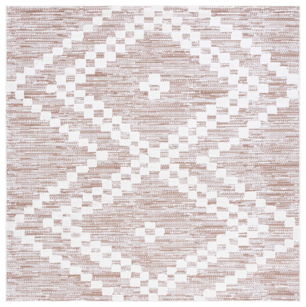 Safavieh Alamo Area Rug - Modern Charcoal And Ivory Design, Plush Polyester, Oeko-tex Certified Luxury Decor Taupe ,Ivory Polyester Alm717t-5