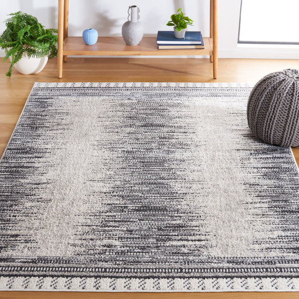 Safavieh Alamo Elegant Power-loomed Area Rug - Plush Comfort, Timeless Design, Oeko-tex Certified Quality Grey ,Charcoal Polyester Alm732h-7sq