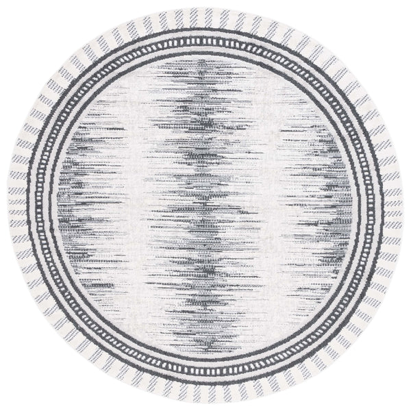 Safavieh Alamo Elegant Power-loomed Area Rug - Plush Comfort, Timeless Design, Oeko-tex Certified Quality Grey ,Charcoal Polyester Alm732h-7sq