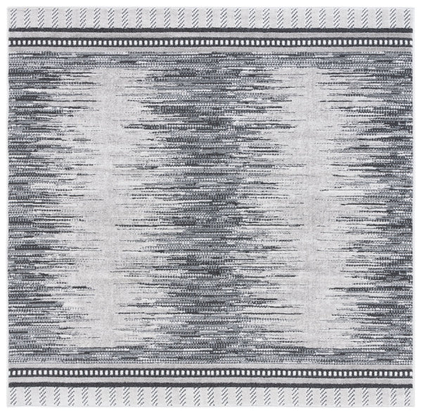 Safavieh Alamo Elegant Power-loomed Area Rug - Plush Comfort, Timeless Design, Oeko-tex Certified Quality Grey ,Charcoal Polyester Alm732h-7sq