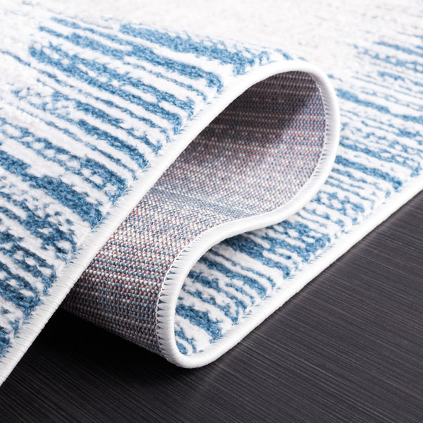 Safavieh Alamo Elegant Power-loomed Area Rug - Plush Comfort, Timeless Design, Oeko-tex Certified Quality Grey ,Blue Polyester Alm732m-28