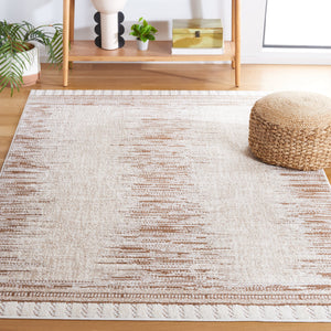 Safavieh Alamo Elegant Power-loomed Area Rug - Plush Comfort, Timeless Design, Oeko-tex Certified Quality Taupe ,Ivory Polyester Alm732t-7sq