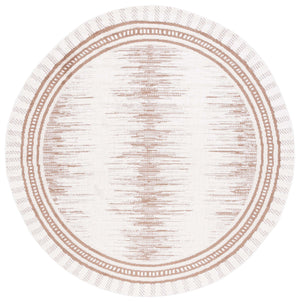 Safavieh Alamo Elegant Power-loomed Area Rug - Plush Comfort, Timeless Design, Oeko-tex Certified Quality Taupe ,Ivory Polyester Alm732t-7sq