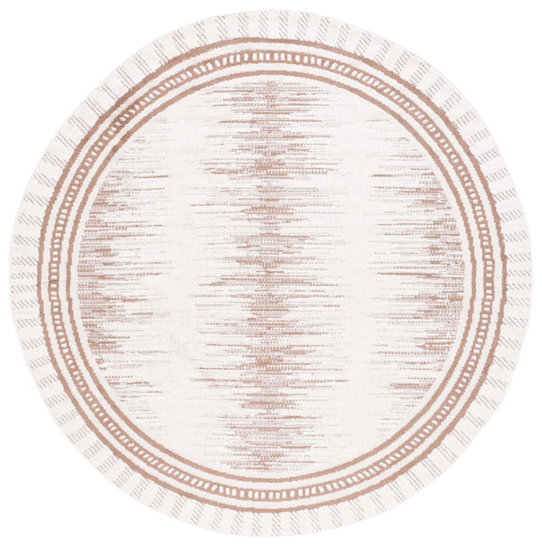 Safavieh Alamo Elegant Power-loomed Area Rug - Plush Comfort, Timeless Design, Oeko-tex Certified Quality Taupe ,Ivory Polyester Alm732t-7sq