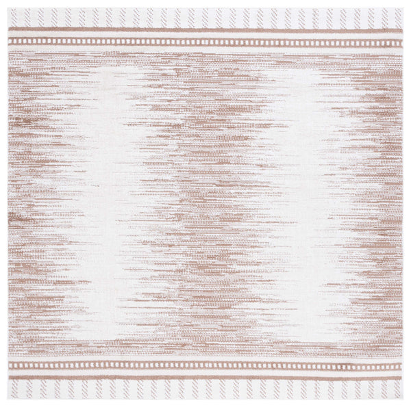Safavieh Alamo Elegant Power-loomed Area Rug - Plush Comfort, Timeless Design, Oeko-tex Certified Quality Taupe ,Ivory Polyester Alm732t-7sq