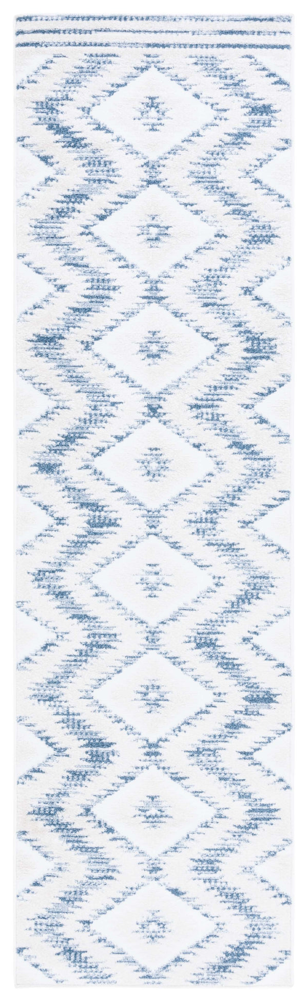 Safavieh Alamo Modern Geometric Area Rug - Luxurious Plush Comfort, Oeko-tex Certified, Contemporary Design Ivory ,Blue Polyester Alm737m-9