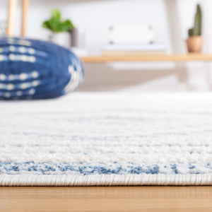 Safavieh Alamo Modern Geometric Area Rug - Luxurious Plush Comfort, Oeko-tex Certified, Contemporary Design Ivory ,Blue Polyester Alm737m-9