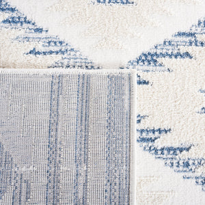 Safavieh Alamo Modern Geometric Area Rug - Luxurious Plush Comfort, Oeko-tex Certified, Contemporary Design Ivory ,Blue Polyester Alm737m-9