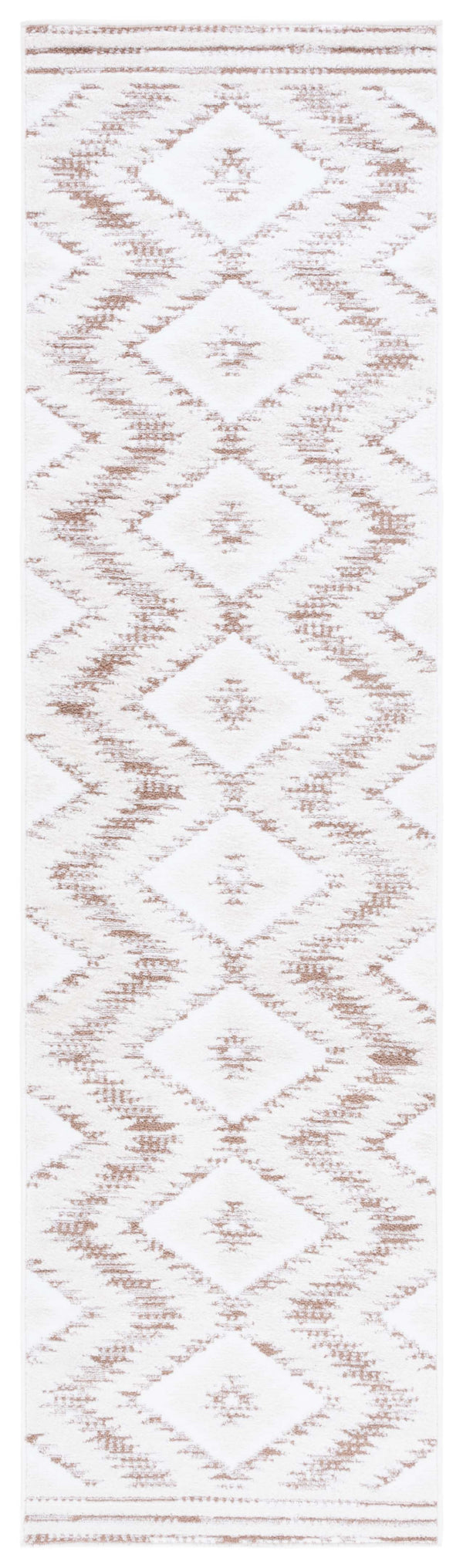 Safavieh Alamo Modern Geometric Area Rug - Luxurious Plush Comfort, Oeko-tex Certified, Contemporary Design Ivory ,Taupe Polyester Alm737t-7sq
