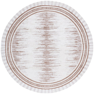 Safavieh Alamo Modern Geometric Area Rug - Luxurious Plush Comfort, Oeko-tex Certified, Contemporary Design Ivory ,Taupe Polyester Alm737t-7sq