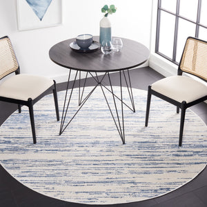 Safavieh Alamo Sophisticated Power-loomed Rug In Charcoal And Ivory - Luxurious Softness And Modern Design Blue ,Ivory Polyester Alm742m-28