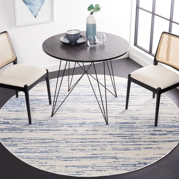 Safavieh Alamo Sophisticated Power-loomed Rug In Charcoal And Ivory - Luxurious Softness And Modern Design Blue ,Ivory Polyester Alm742m-28
