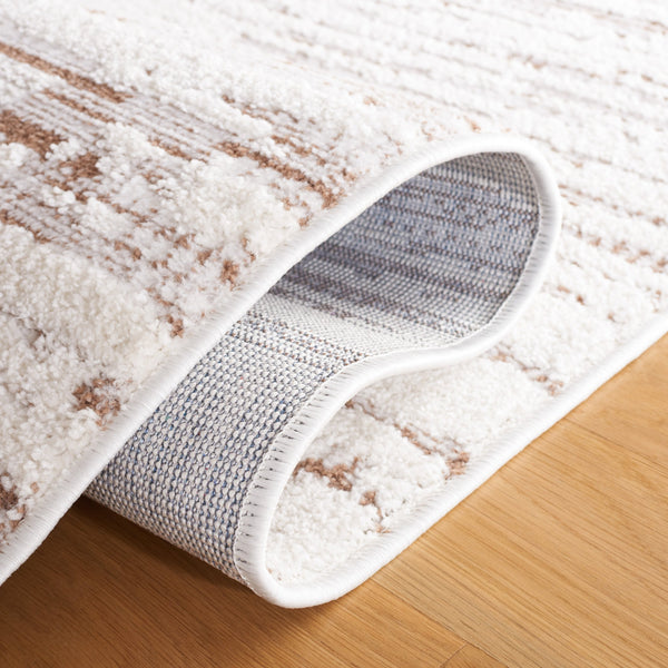 Safavieh Alamo Sophisticated Power-loomed Rug In Charcoal And Ivory - Luxurious Softness And Modern Design Taupe ,Ivory Polyester Alm742t-28